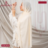 Long Plain Chiffon - Cream Beige